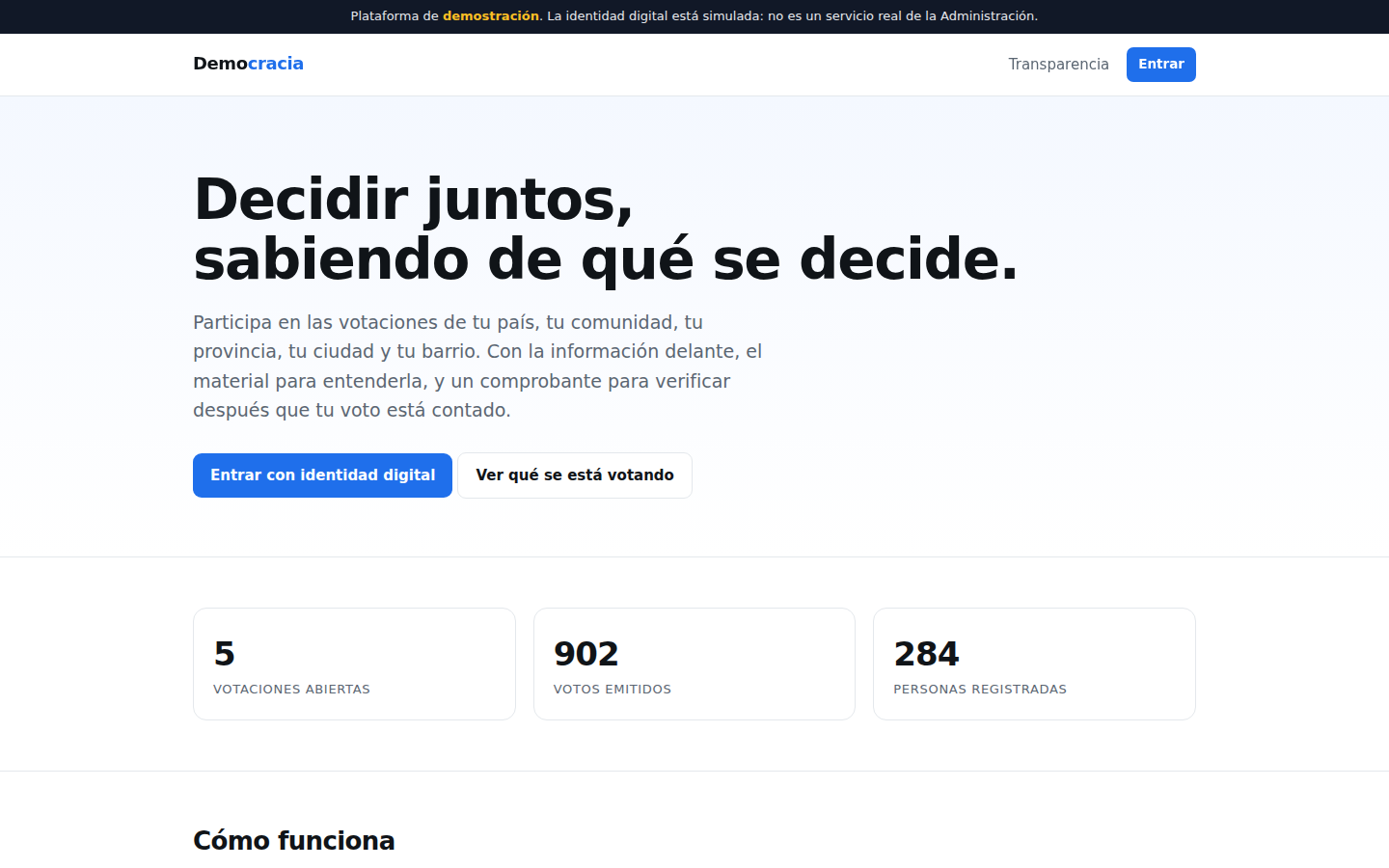 Portada de Democracia